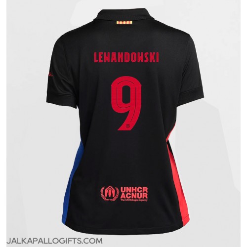 Barcelona Robert Lewandowski #9 Vieraspaita Naiset 2024-25 Lyhythihainen